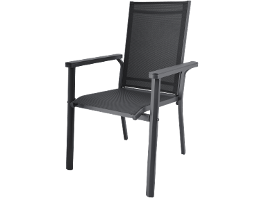LIVARNO® Fauteuil en aluminium anthracite Houston
