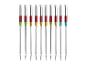 Lot de 10 aiguilles à coudre avec pointes colorées