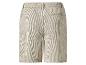 Shorts beige à rayures fines, vue arrière.
