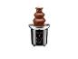 Une fontaine à chocolat Silvercrest avec une fontaine en verre.