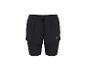 Short de course 2-en-1 noir avec taille élastique et cordon de serrage