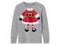 Un t-shirt gris à manches longues avec un motif de Noël