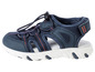 Sandales bleues pour enfants avec lacets.