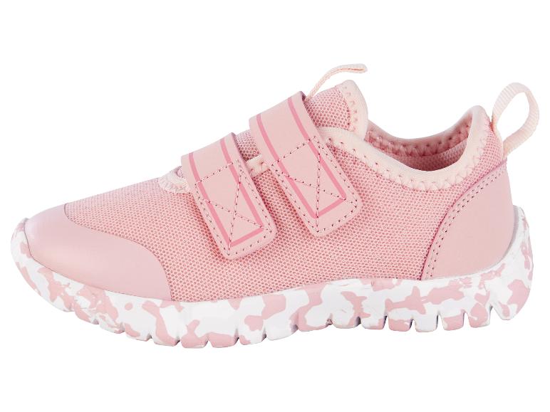 Basket rose à double fermeture pour enfant.