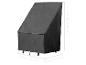 Housse de protection noire pour mobilier de jardin avec dimensions 119x91x63 cm.