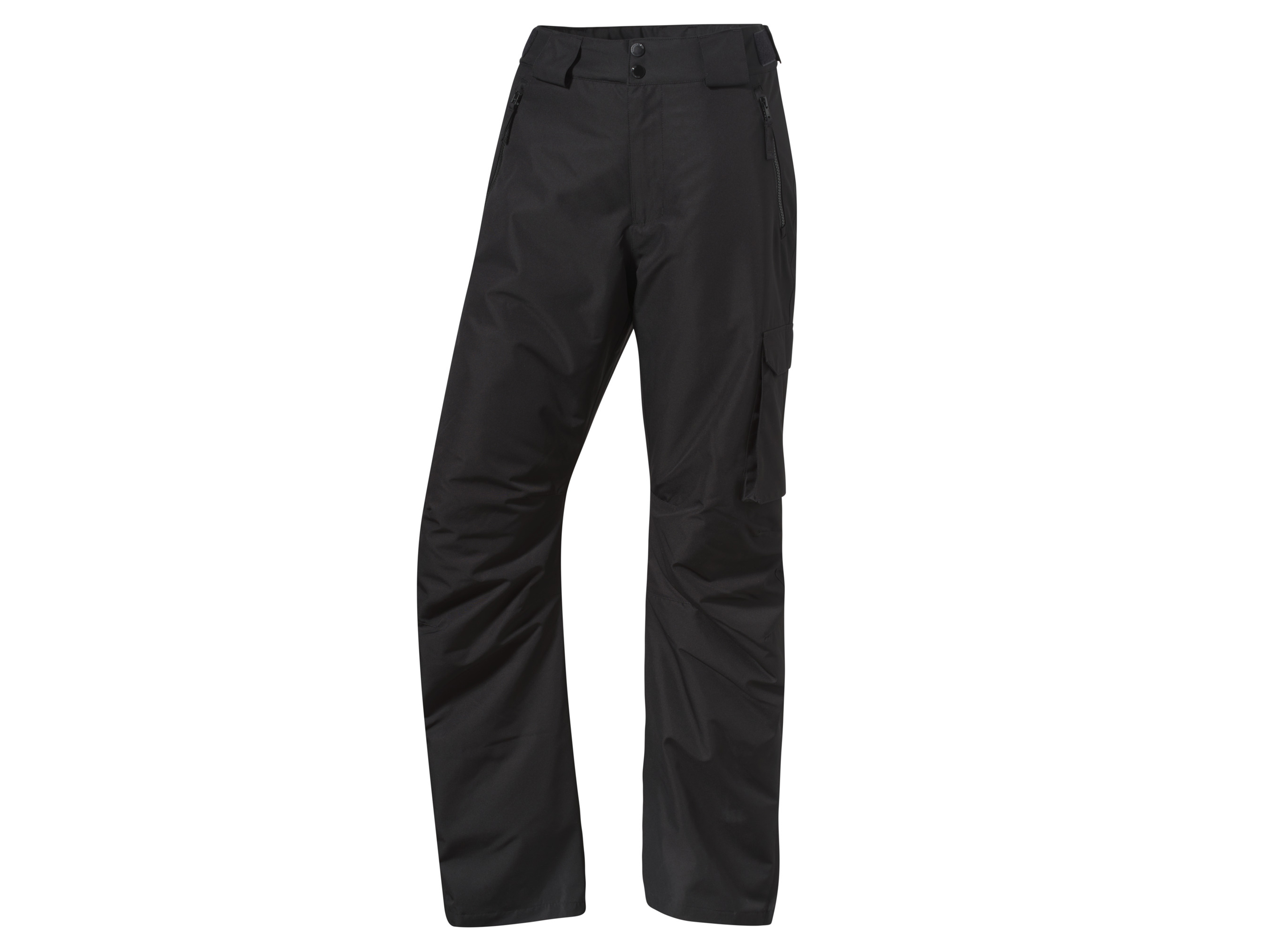 CRIVIT Pantalon de ski freeride homme  (48, noir)