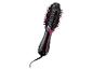 Brosse coiffante noire et rose avec cordon