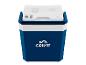 Glacière électrique bleue Crivit : idéale pour les voyages.