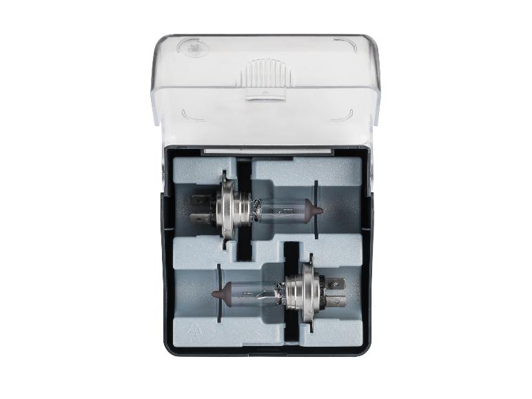 Deux ampoules de voiture dans un emballage transparent.