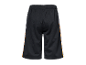 Shorts de sport noirs avec bandes latérales.