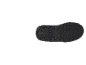 Semelle noire d'une chaussure de randonnée ou d'une botte d'hiver.