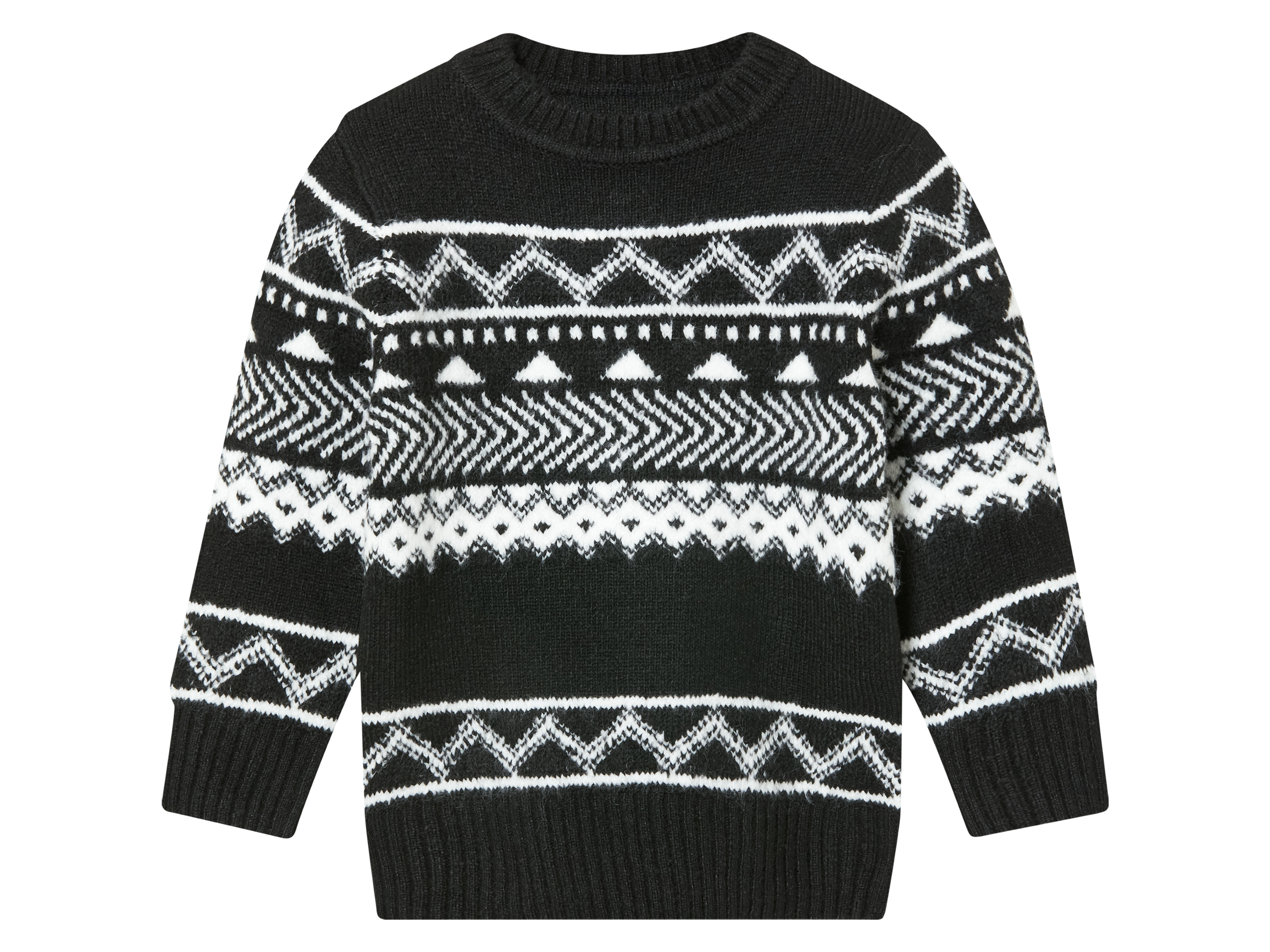 lupilu® Pull en maille petit garçon (2-4 ans, noir)