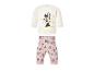 Sweat-shirt blanc et legging rose pour bébé avec imprimé souris.