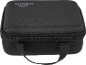 Sac noir zippé avec poignée, avec logo sur le dessus
