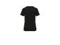 T-shirt noir pour femme, vue arrière.