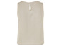 Un haut beige sans manches avec un col rond.