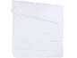 Couette blanche matelassée avec surpiqûres horizontales.