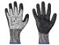 Deux paires de gants noirs avec des détails gris et bleus de Parkside.