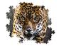 Un gros plan d'un jaguar dans un puzzle.
