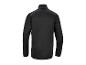 Veste de sport noire pour homme avec col montant et détails réfléchissants.