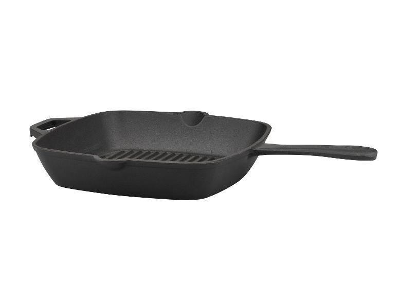 Poêle grill GSW Black Iron BBQ 26 x 26 cm en fonte