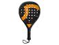 Raquette de padel Crivit noire et orange.