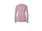 T-shirt de sport à manches longues rose pour femme, vue de dos.