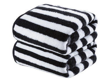 LIVARNO home Set de 2 serviettes de toilette, 50 x 100 cm