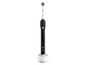 Une brosse à dents électrique Oral-B avec station de charge.
