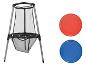 Ensemble de jeu Playtive : filet et frisbees rouges et bleus.