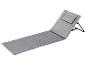 Transat de plage pliable gris avec oreiller