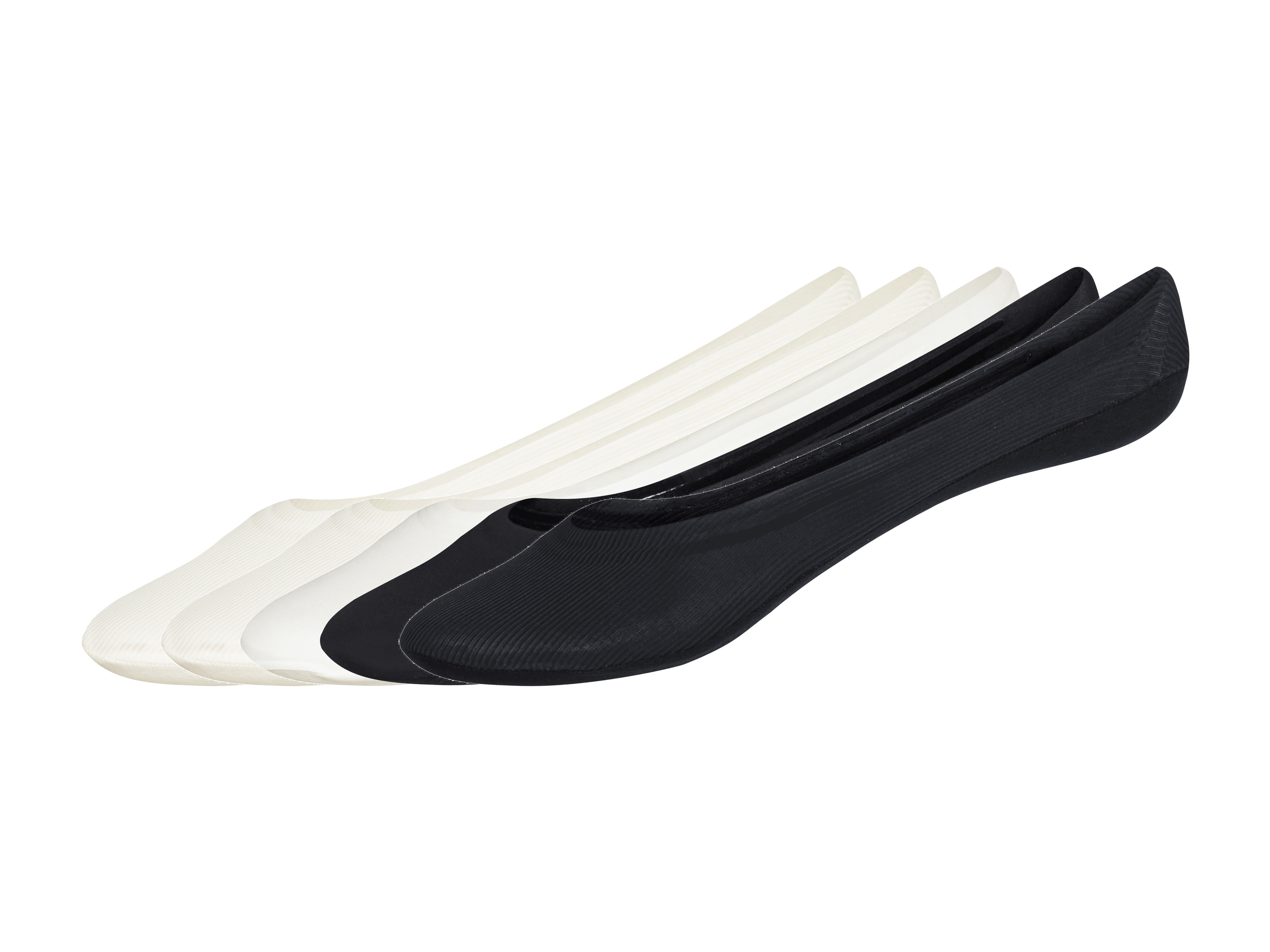 esmara® Lot de 5 protège-pieds femme (blanc/noir, 35-38)
