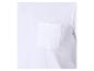T-shirt blanc uni avec poche poitrine.