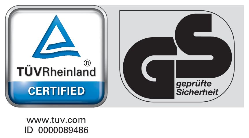 Certifié, sécurité testée. www.tuv.com ID 0000089486.