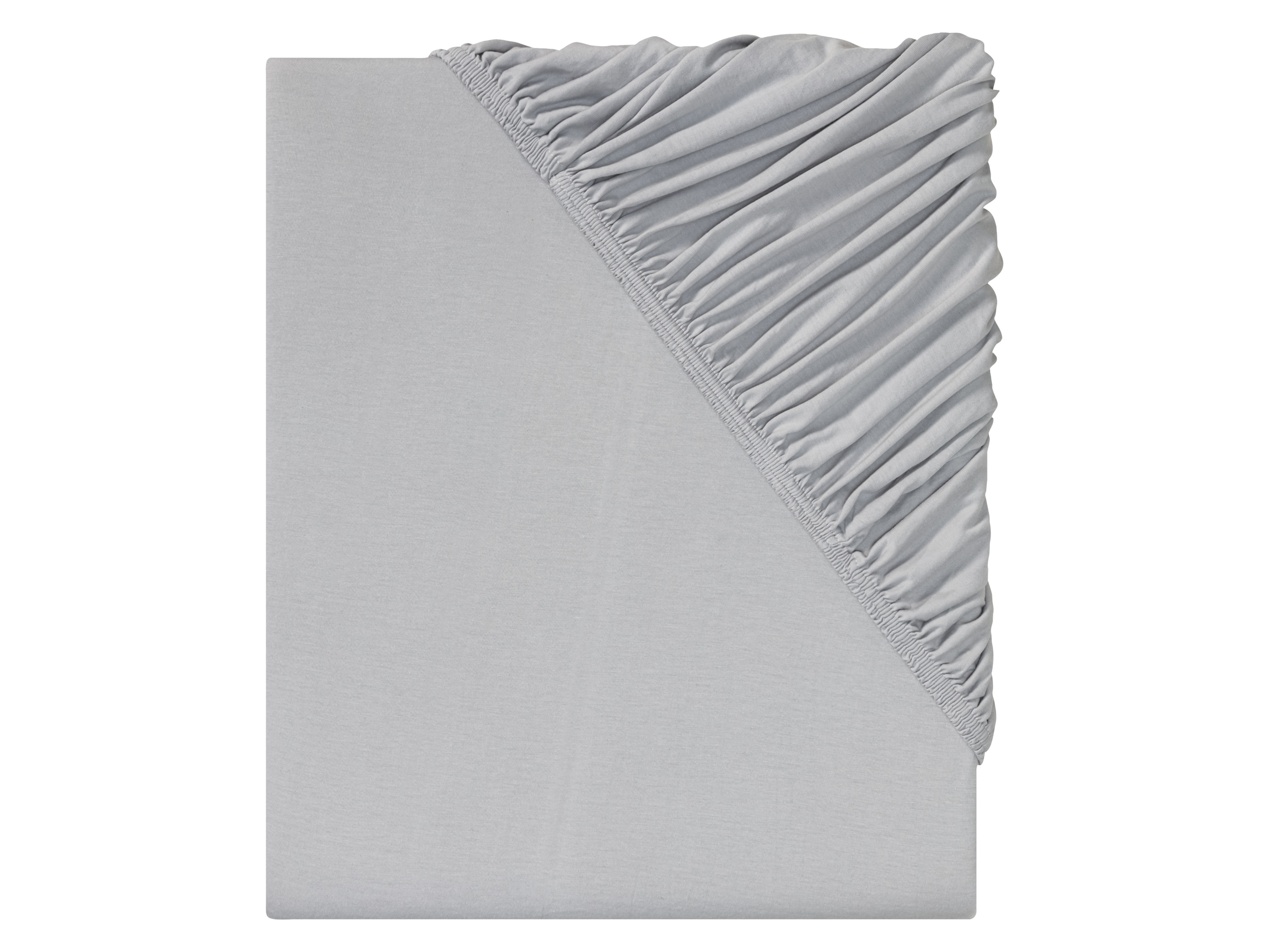 LIVARNO home Drap-housse en jersey, 90-100 x 200 cm (gris clair )