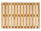Un tapis de bain en bambou