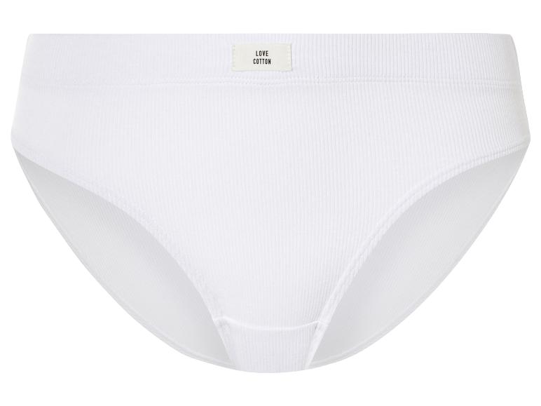 Culotte blanche côtelée Love Cotton.