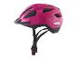 Casque de vélo rose pour enfant avec visière noire et sangles réglables
