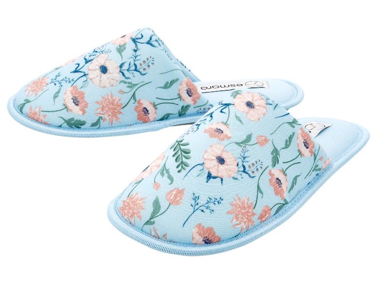 Chaussons Esmara bleu clair à imprimé floral