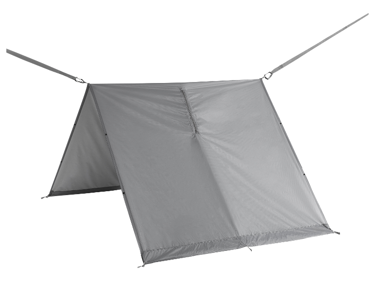 Tente grise pour le camping.