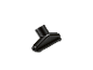 Buse d'aspirateur noire pour le nettoyage des meubles et des tissus d'ameublement.