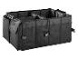 Organiseur de coffre Ultimate Support noir avec compartiments multiples.