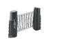 Filet de tennis de table portable Crivit avec poteaux noirs et logo blanc.