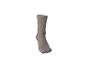 Chaussette unie grise sur fond blanc