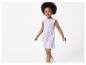 Robe et chaussures pour enfant, motif toucans rose.