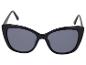 Lunettes de soleil œil de chat noires avec verres foncés