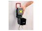 Une batterie X20V grise est placée dans un chargeur noir avec un détail rouge.