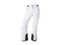 Pantalon de ski blanc avec des détails noirs.