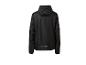 Veste de sport noire pour homme avec capuche et élément réfléchissant, vue arrière.