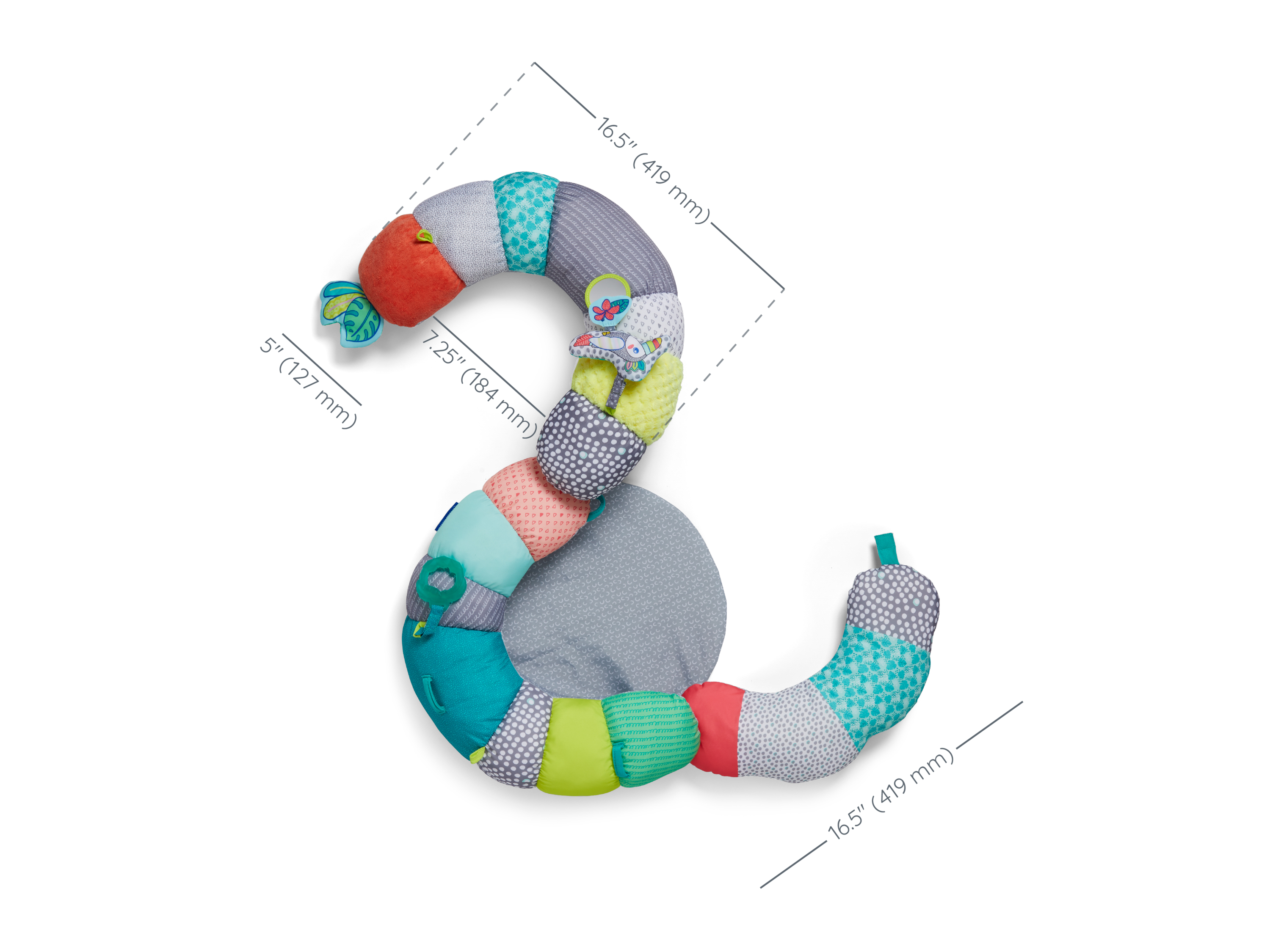 Infantino Coussin d'activités 2-in-1 Tummy Time Gris - vue 4